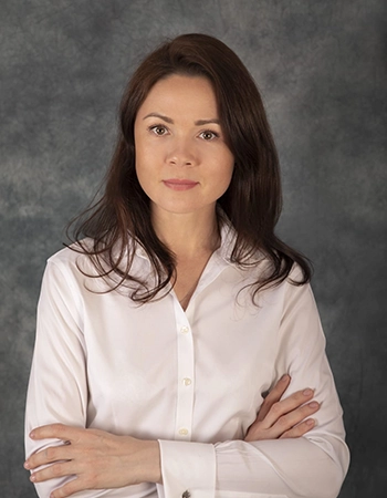 Olga Krasnopevtseva, Bookkeeper at Stellar Accounts Corp., specializing in dental and dermatology clinics with exceptional accuracy and deep accounting expertise.