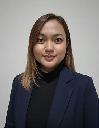 Claire Castro, Junior Bookkeeper at Stellar Accounts Corp., with an MBA in Accounting and a strong family background in the accounting profession.